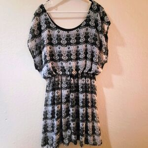 Black and white dress